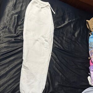 Kids White Jogger Pants